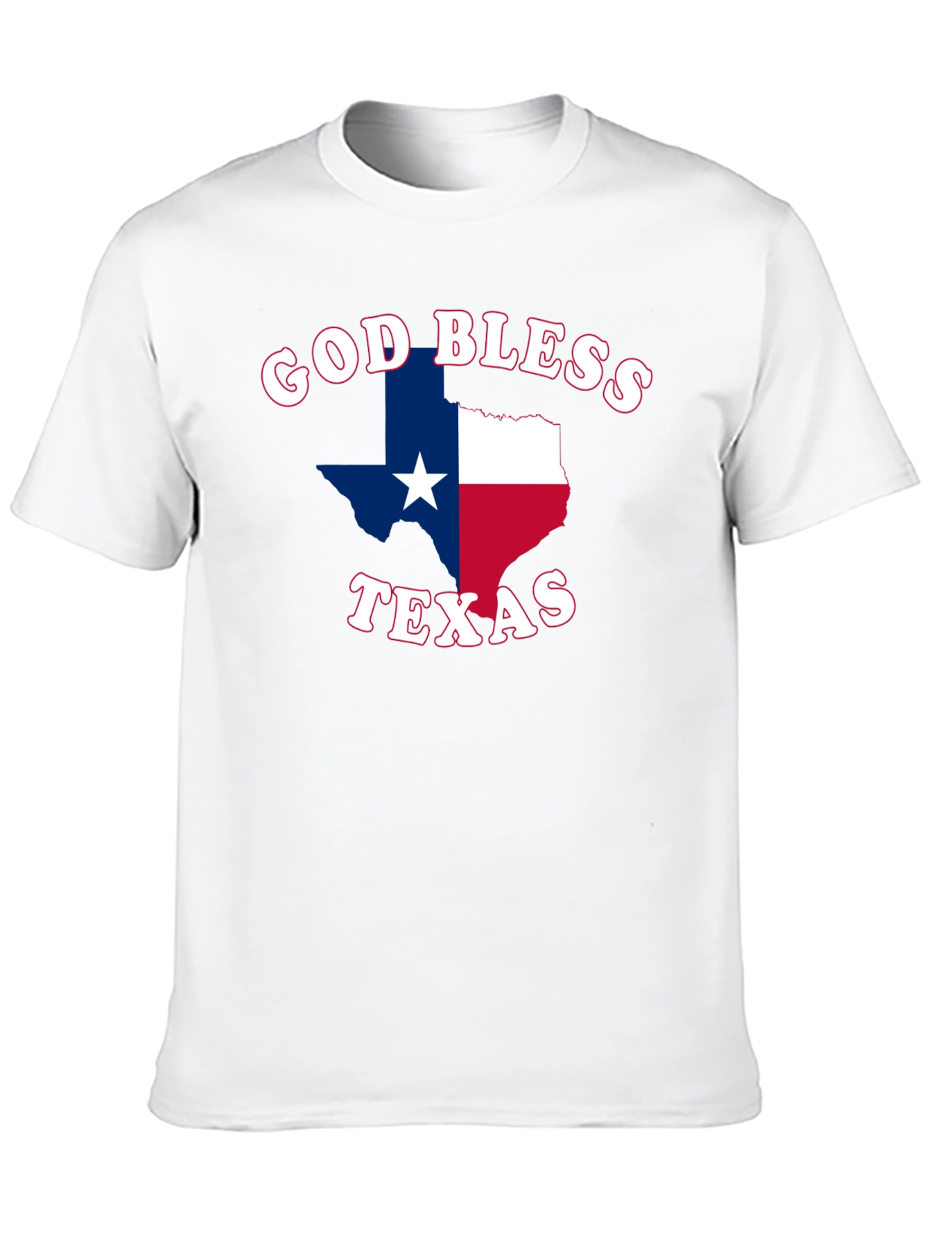God Bless Texas Graphic Tee - Patriotic Pride