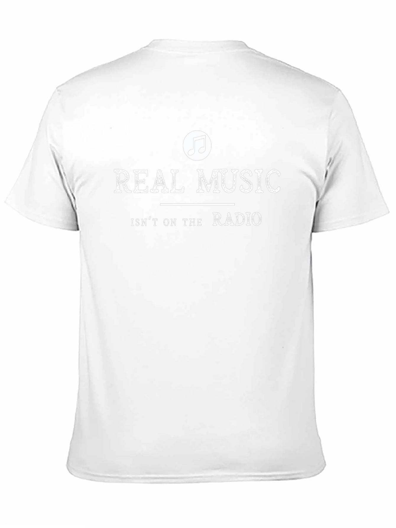 Real Music T-Shirt - Black Crew Neck Tee