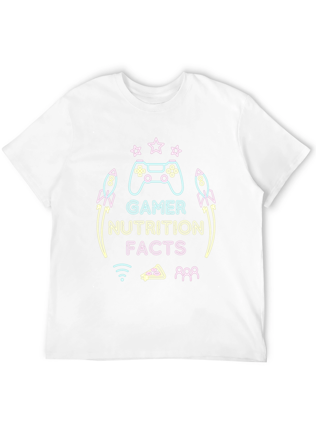 Gamer Nutrition Facts Black T-Shirt
