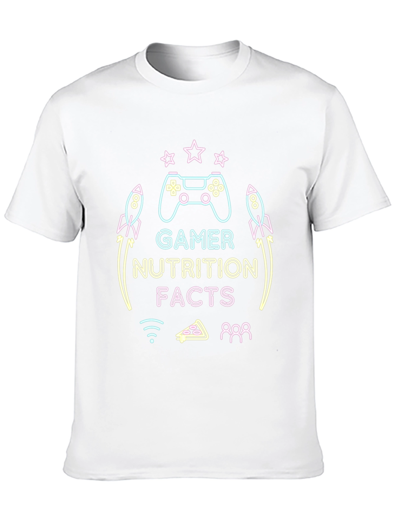 Gamer Nutrition Facts Black T-Shirt