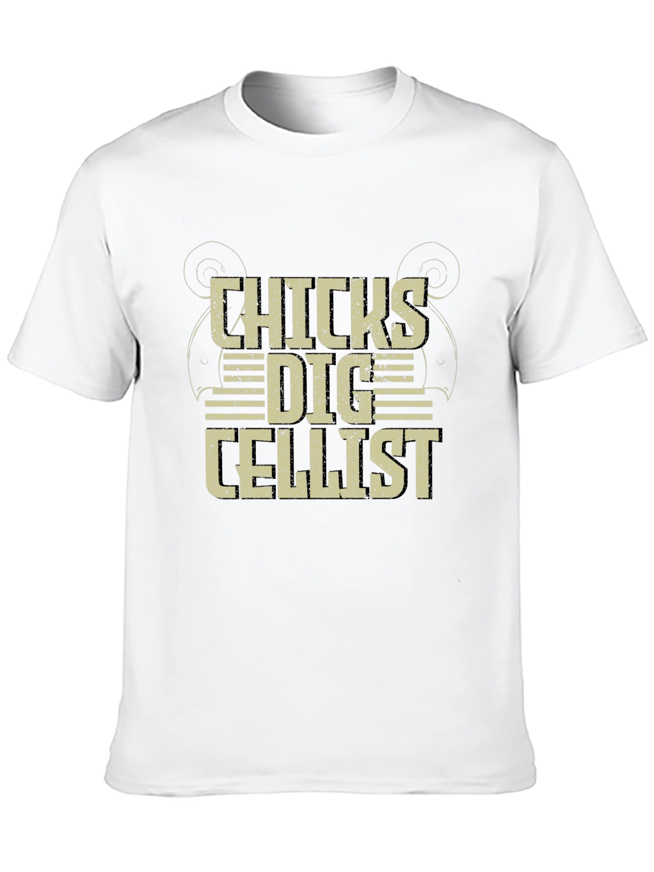 Chicks Dig Cellist Black T-Shirt