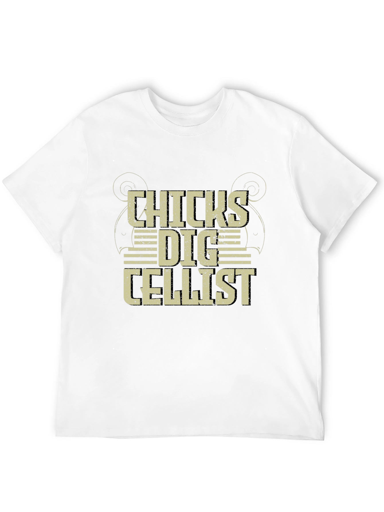 Chicks Dig Cellist Black T-Shirt