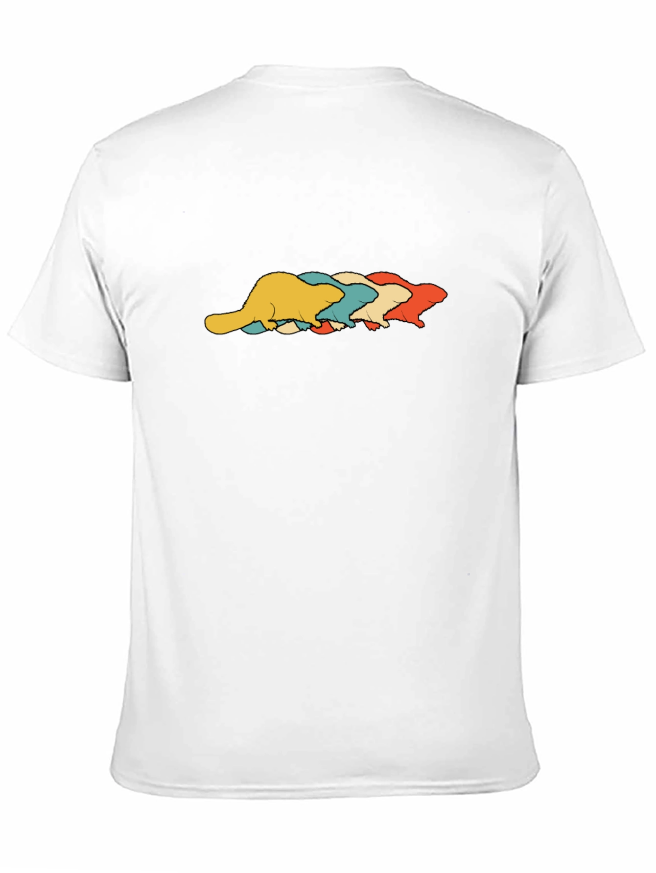 Retro Beaver T-Shirt - Black