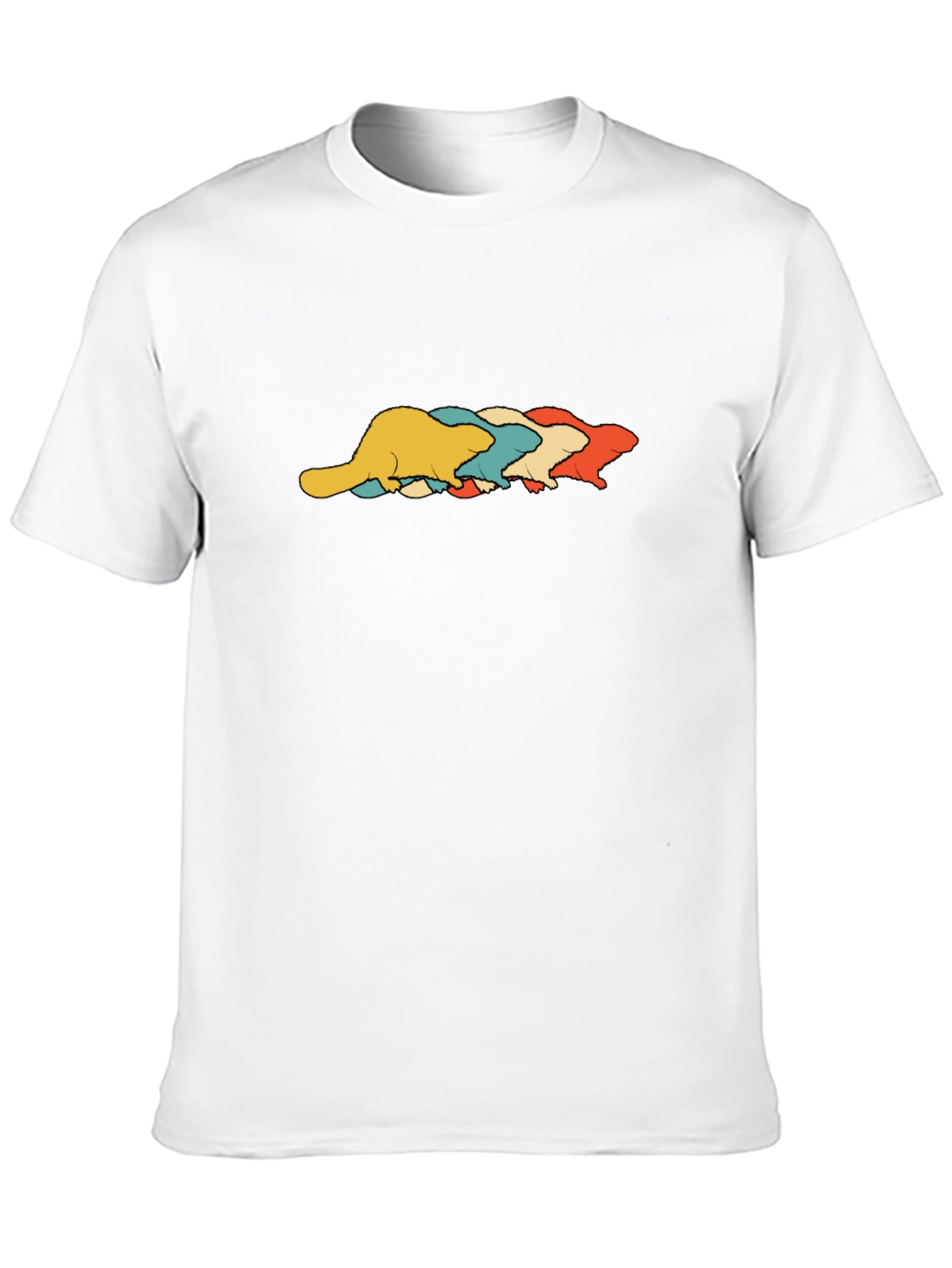 Retro Beaver T-Shirt - Black