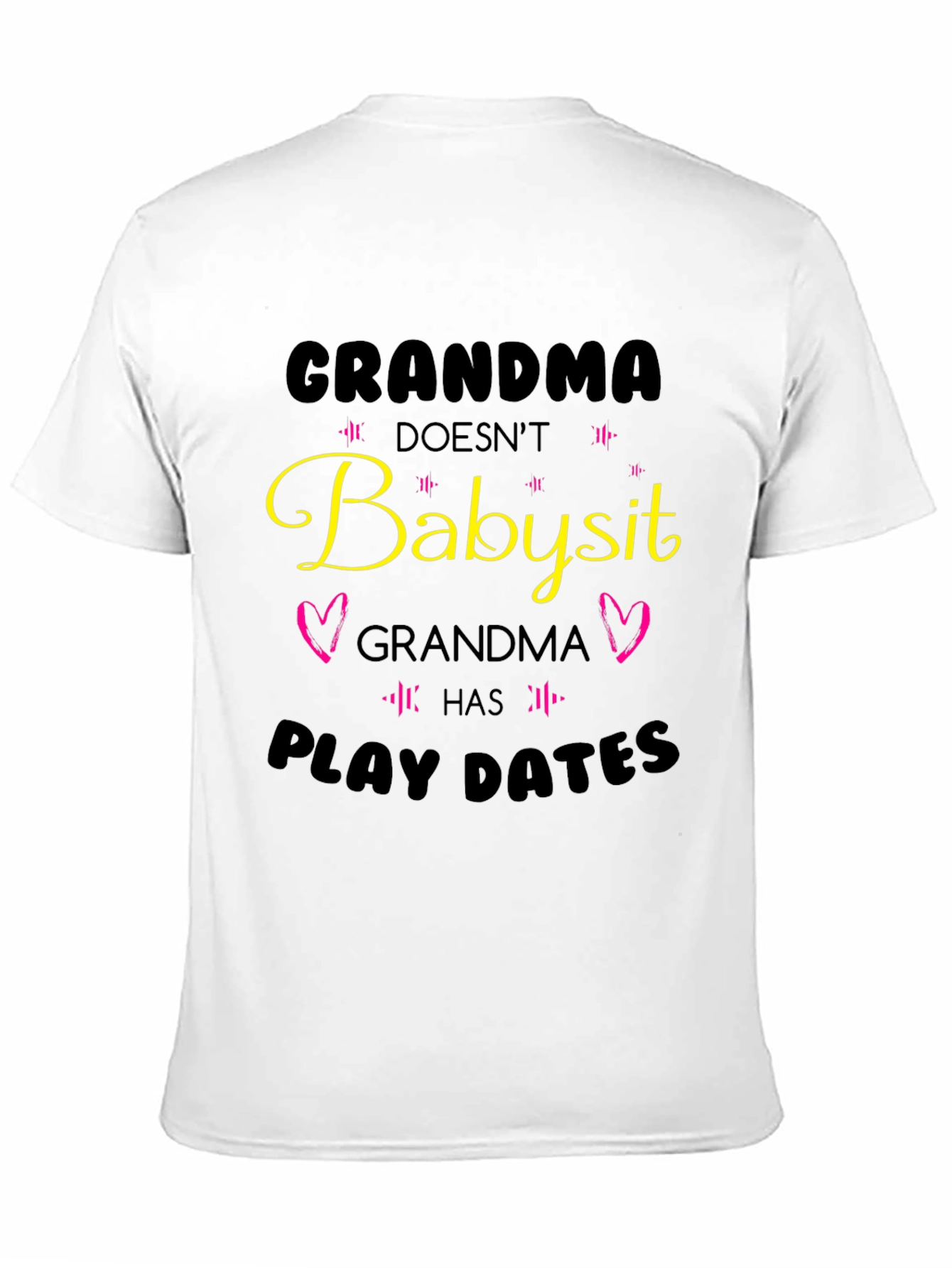 Grandma Play Dates Black T-Shirt
