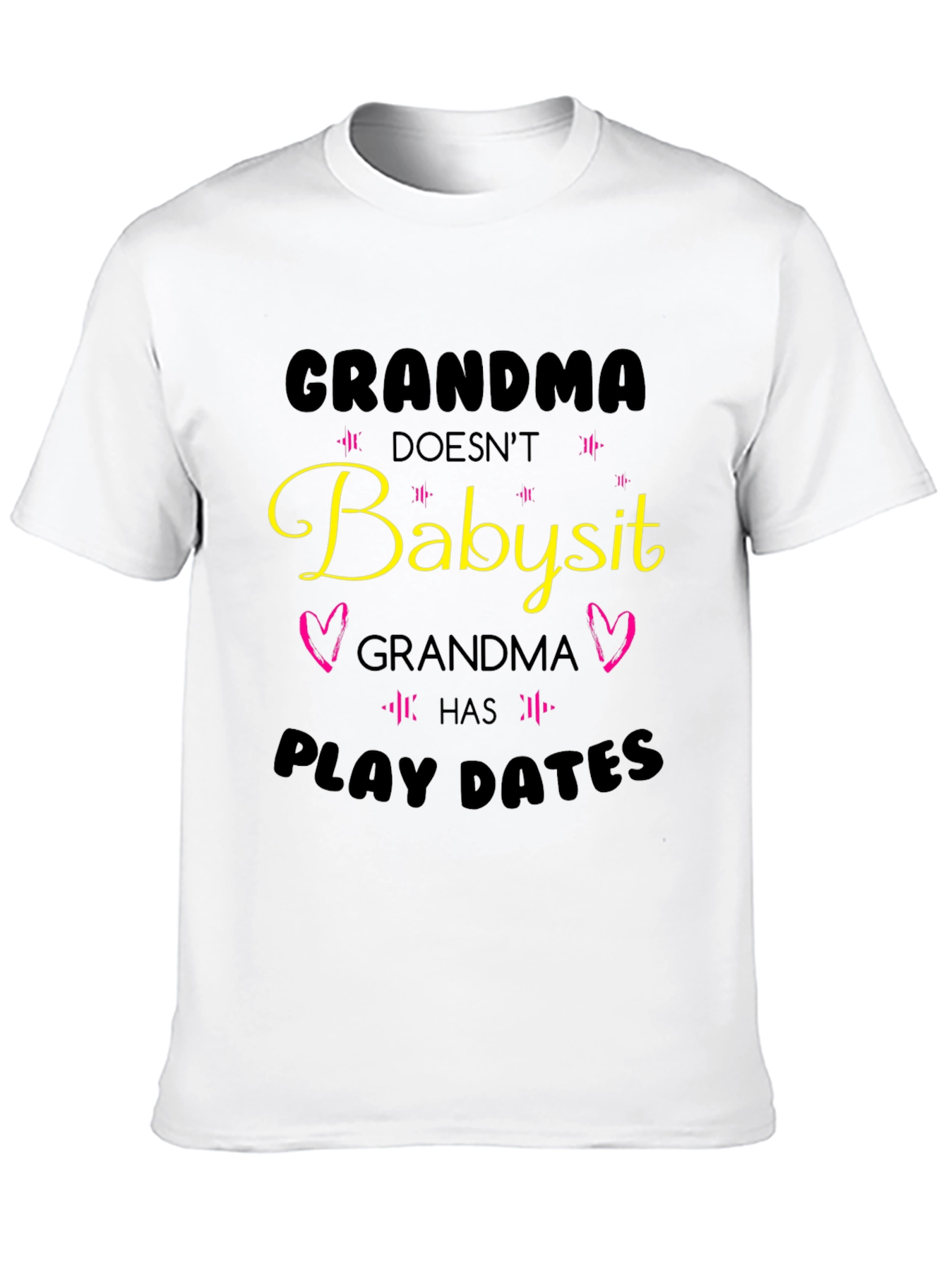 Grandma Play Dates Black T-Shirt