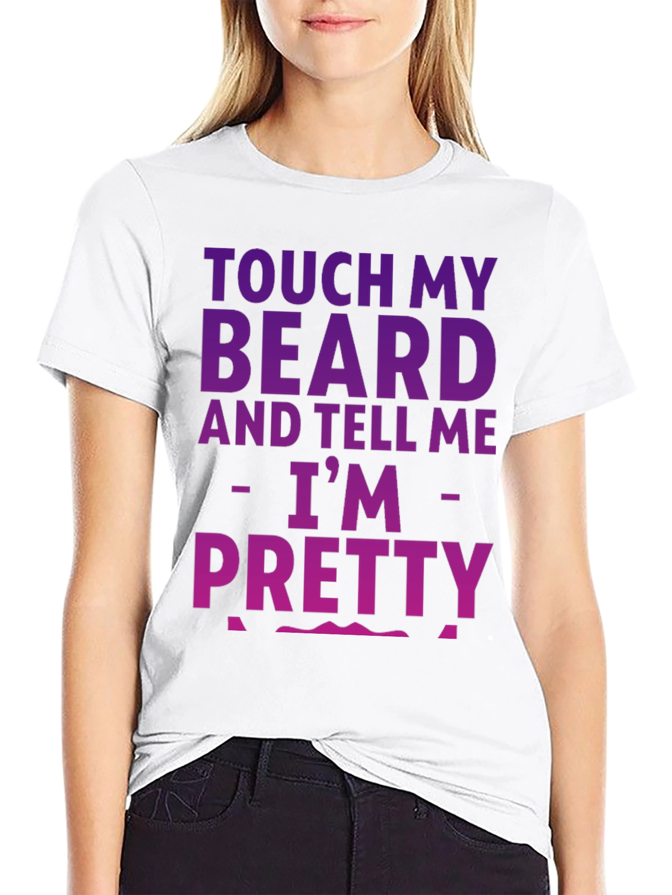 Touch My Beard Funny Graphic Tee