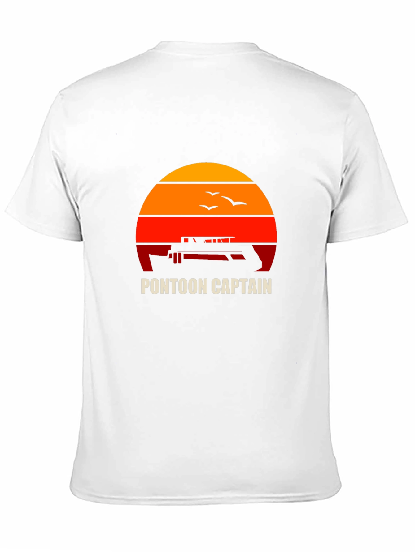Pontoon Captain Sunset Graphic Tee
