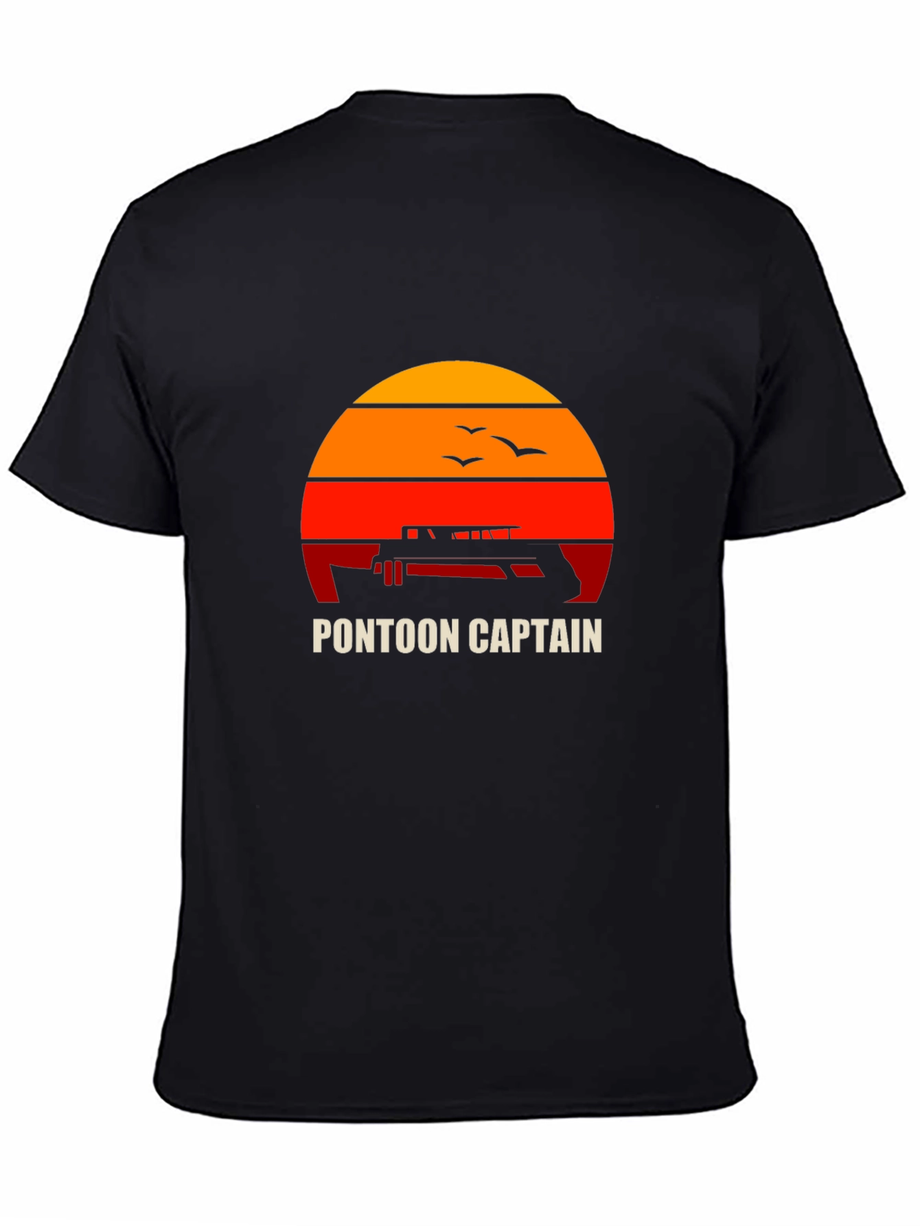 Pontoon Captain Sunset Graphic Tee