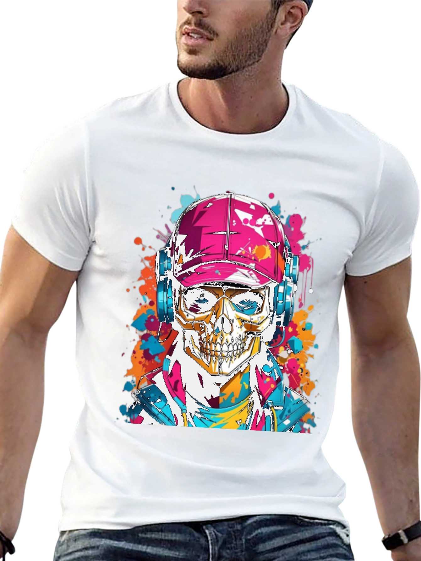 Skull Graphic Tee - Urban Style