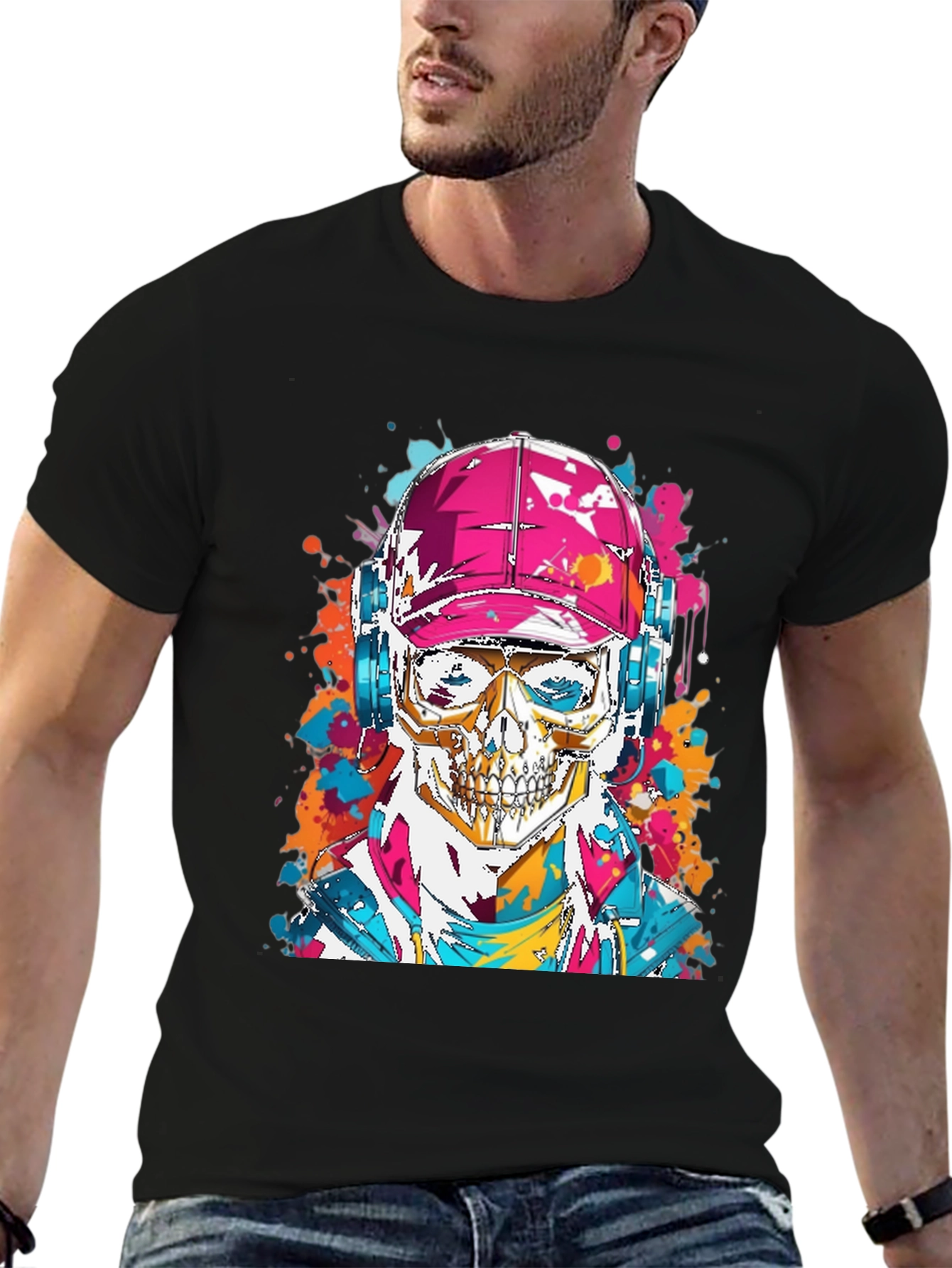 Skull Graphic Tee - Urban Style