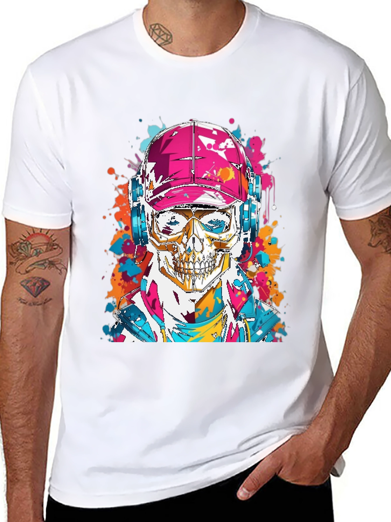 Skull Graphic Tee - Urban Style