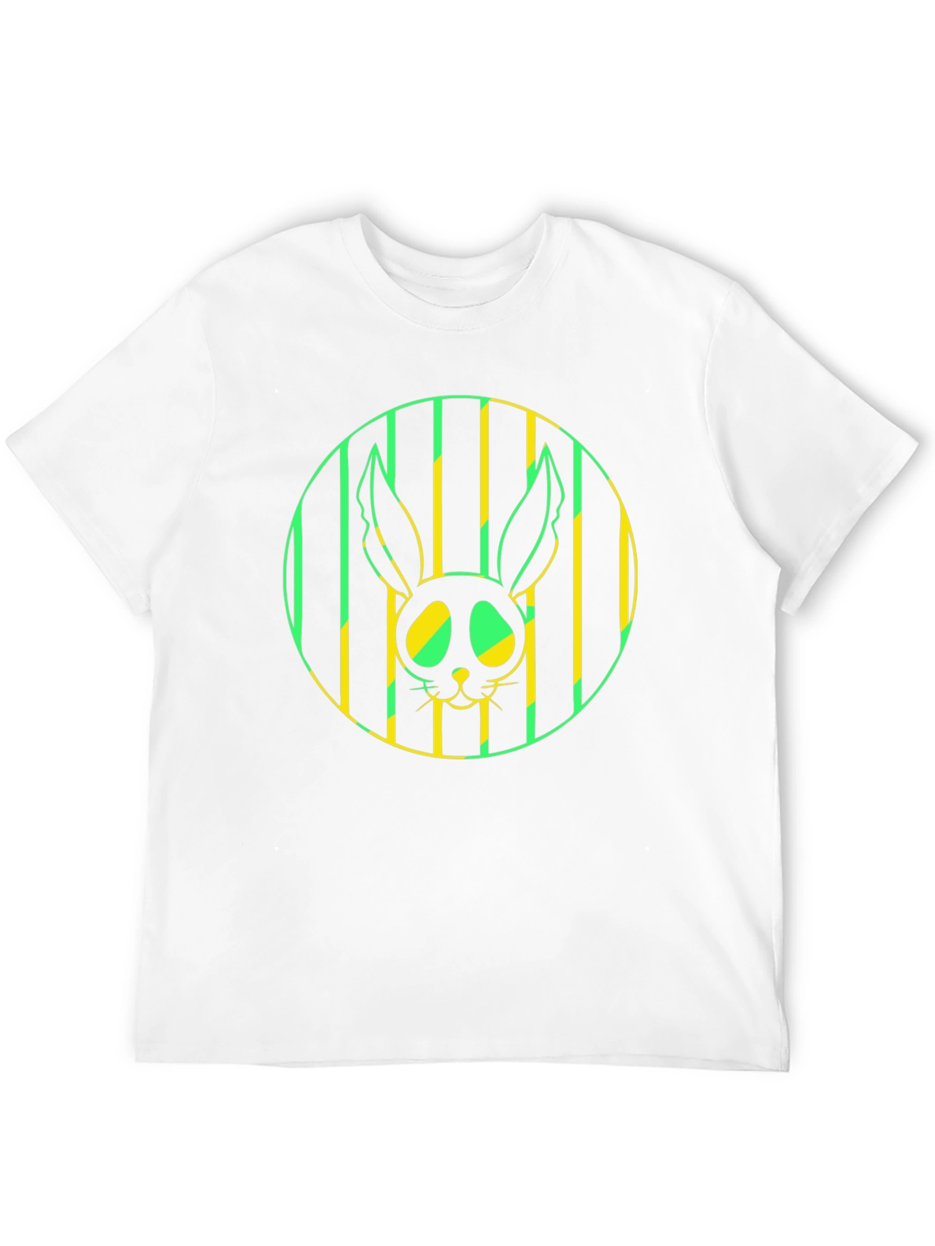 Rabbit Graphic Tee - Stylish Mens Black T-Shirt