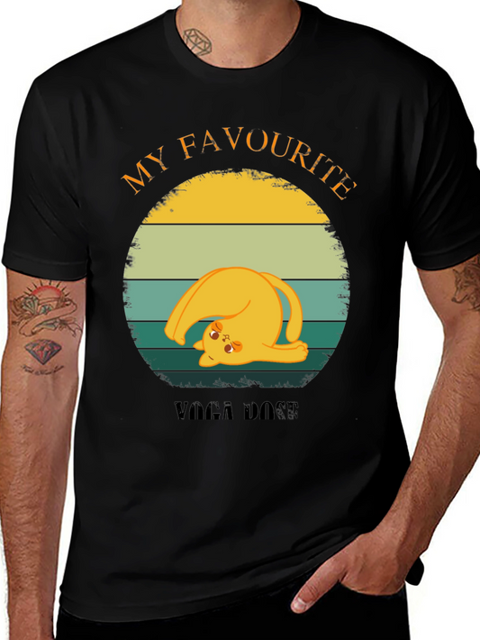 Funny Cat Yoga Pose T-Shirt