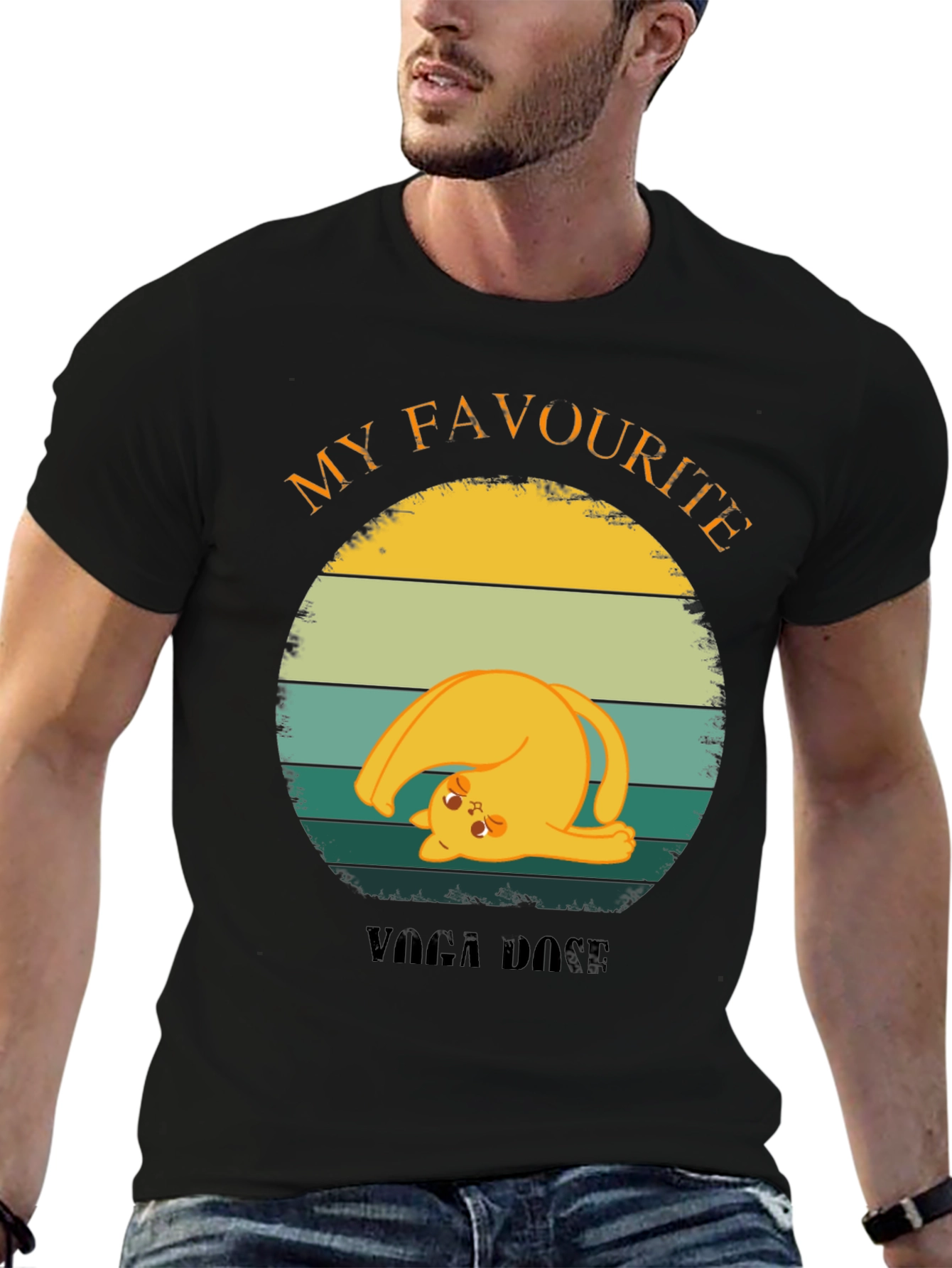 Funny Cat Yoga Pose T-Shirt