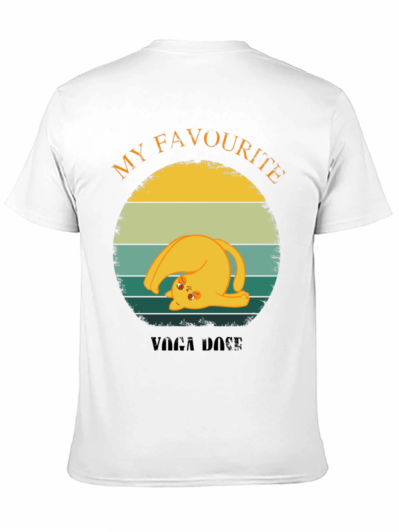 Funny Cat Yoga Pose T-Shirt