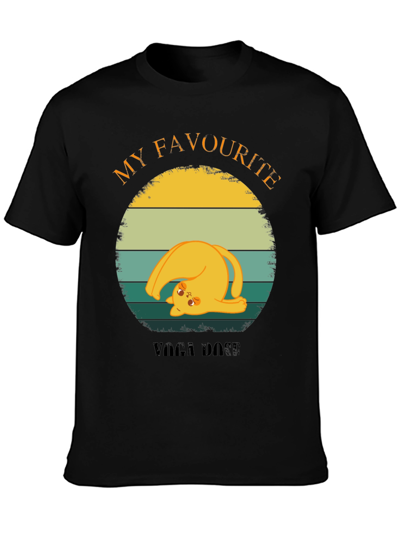 Funny Cat Yoga Pose T-Shirt