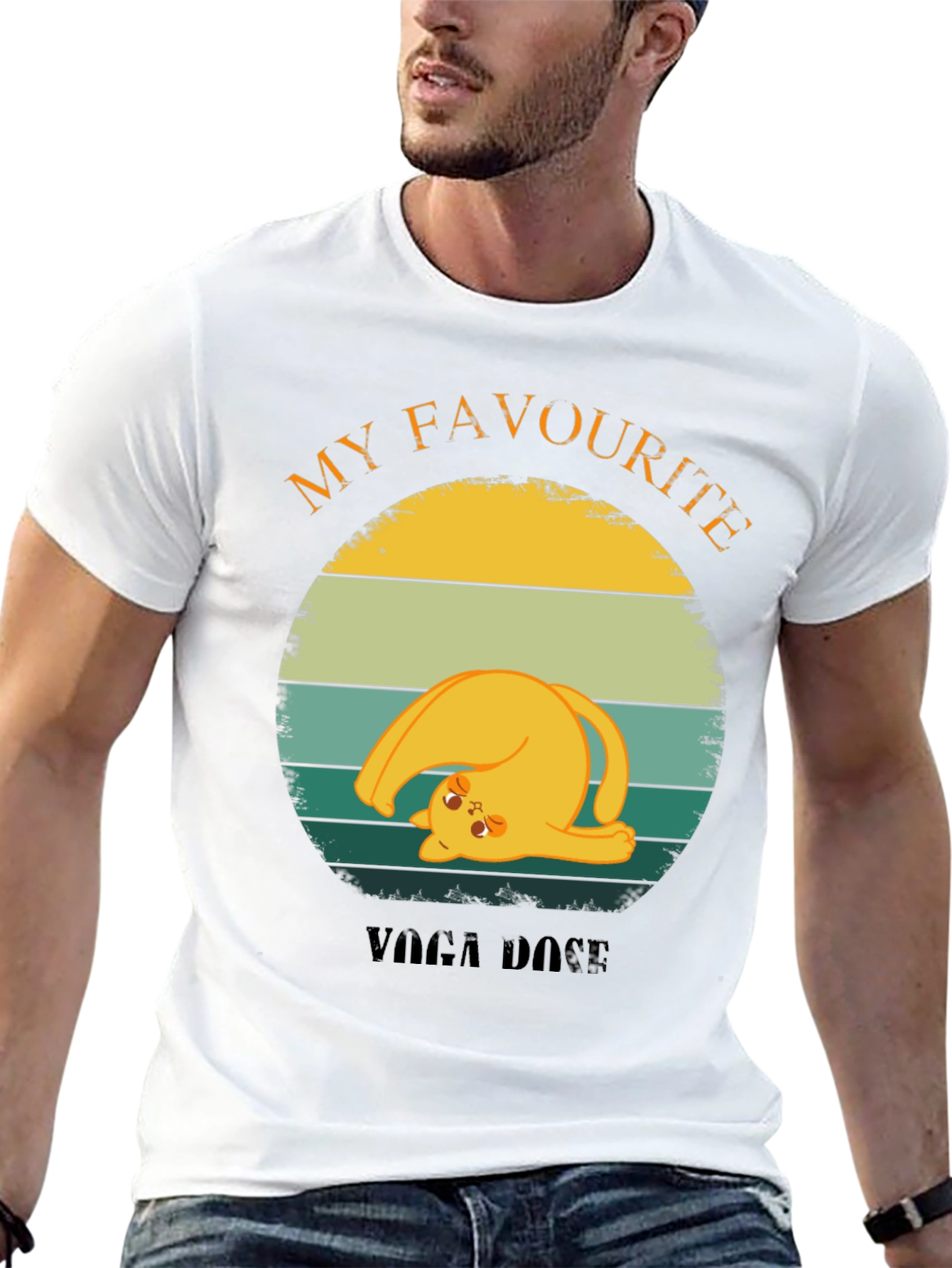 Funny Cat Yoga Pose T-Shirt