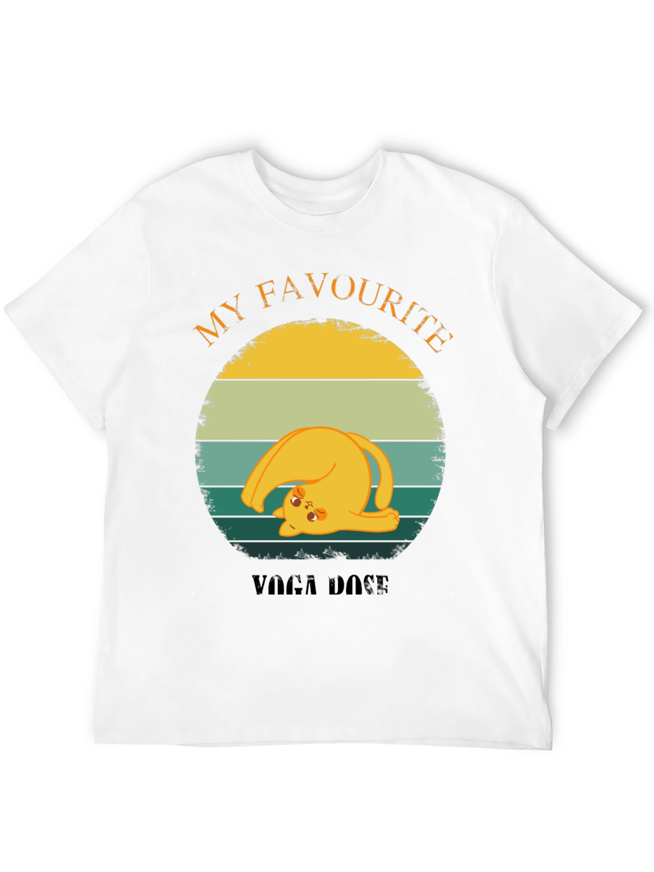 Funny Cat Yoga Pose T-Shirt