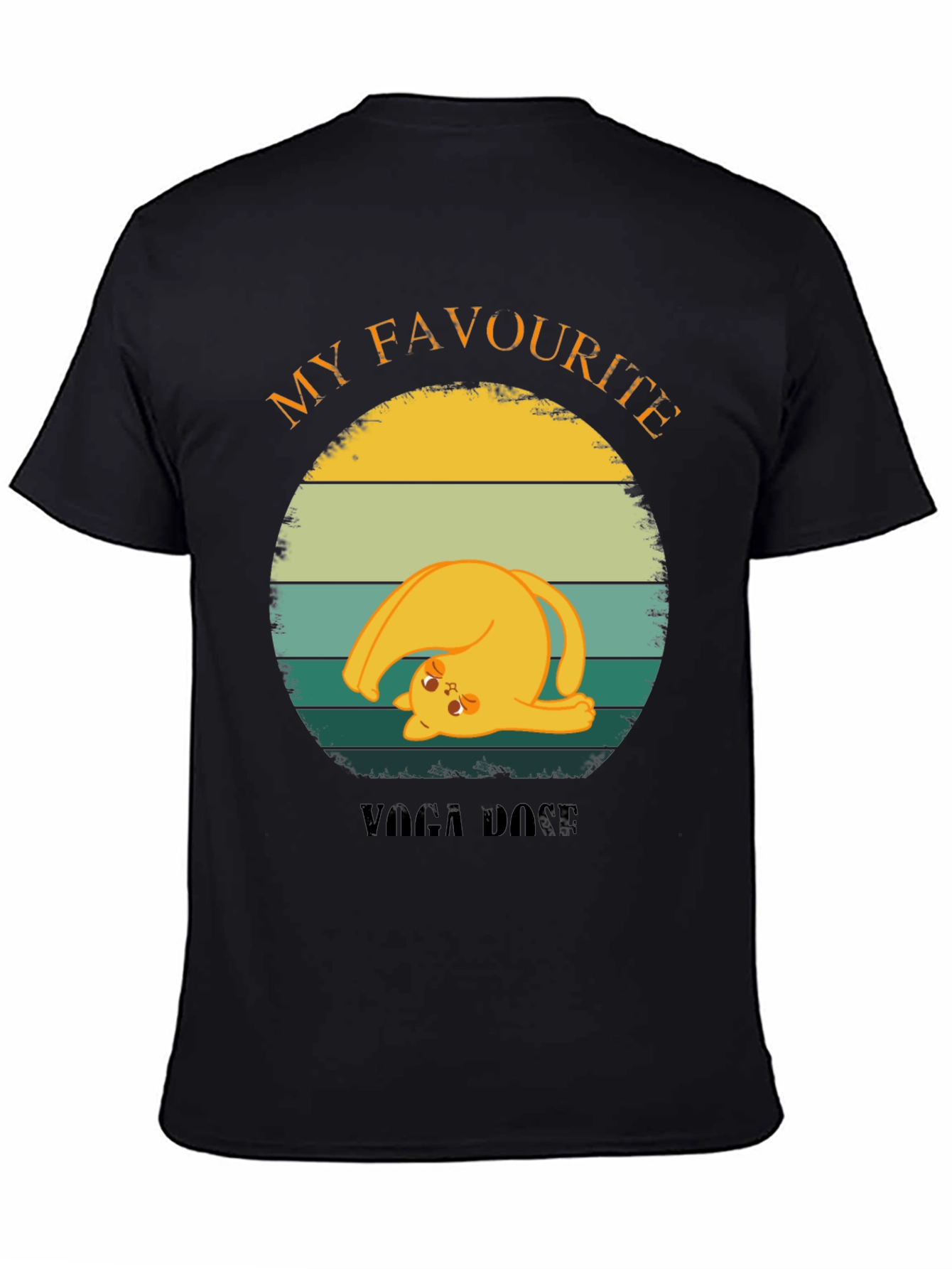 Funny Cat Yoga Pose T-Shirt