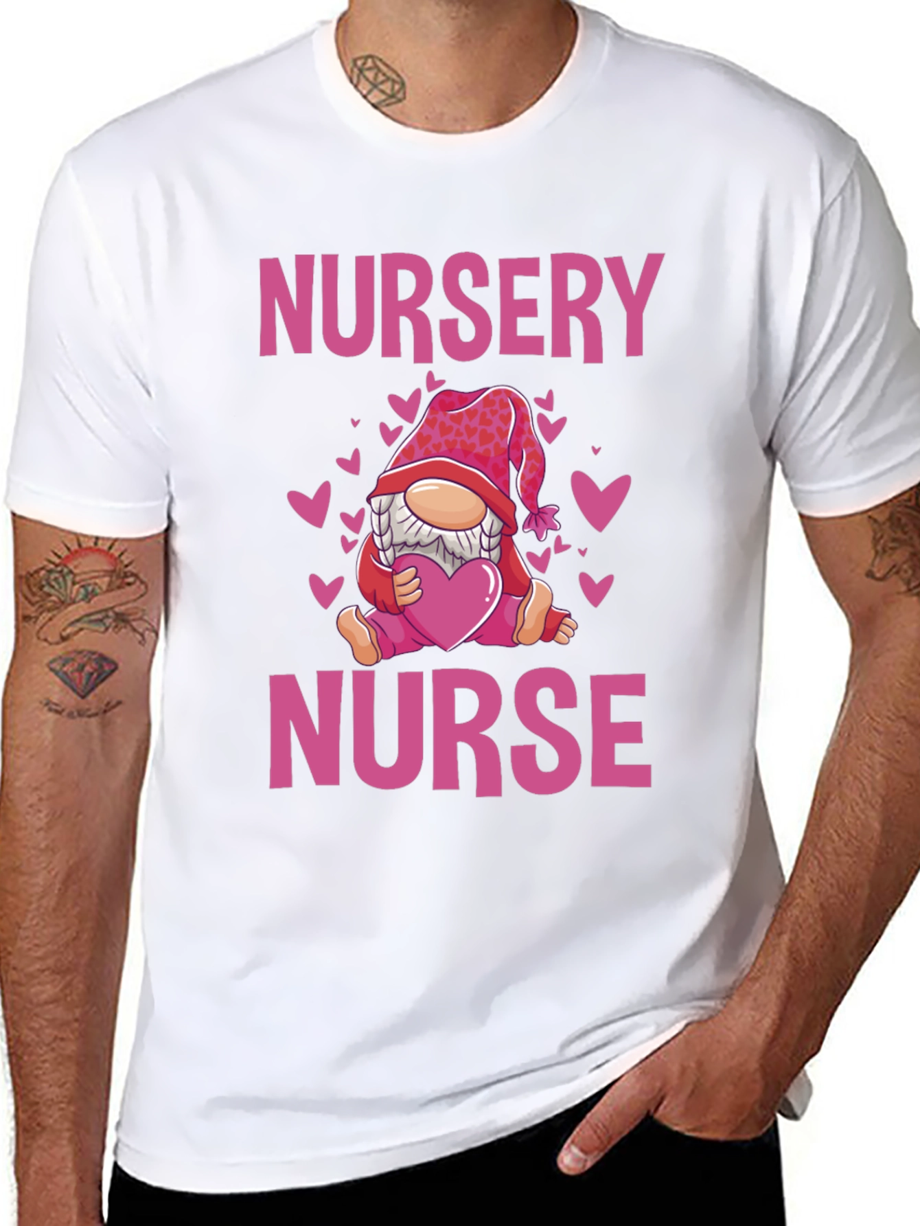 Nursery Nurse Valentines Day T-Shirt