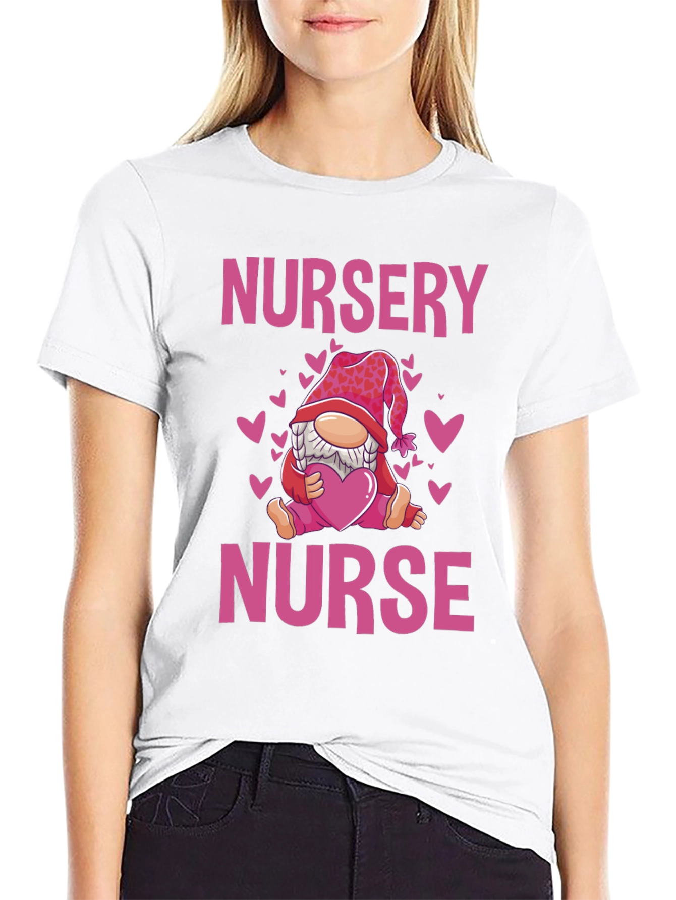 Nursery Nurse Valentines Day T-Shirt