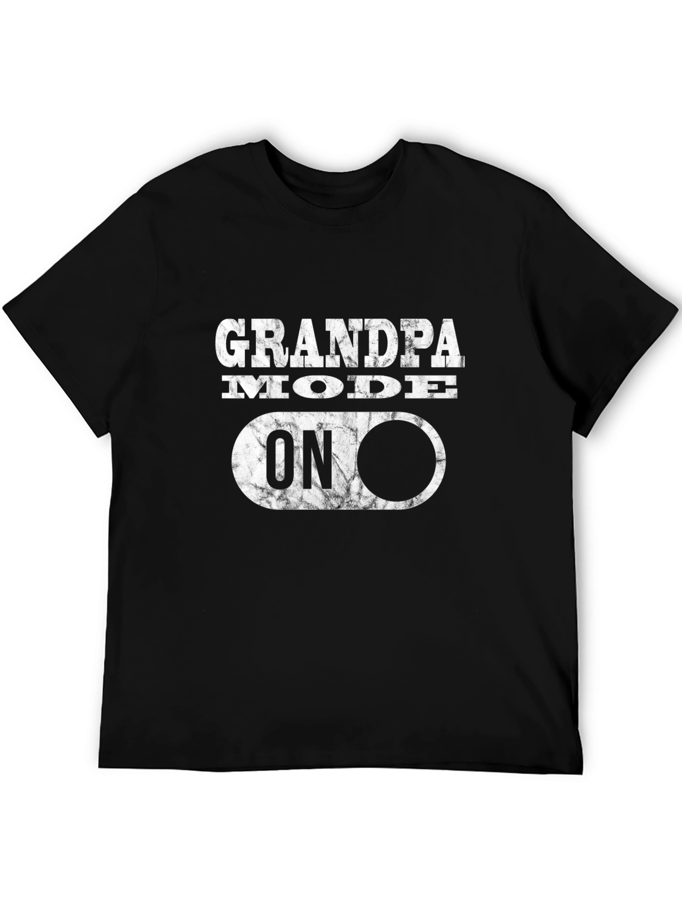 Grandpa Mode On Graphic Tee - Black