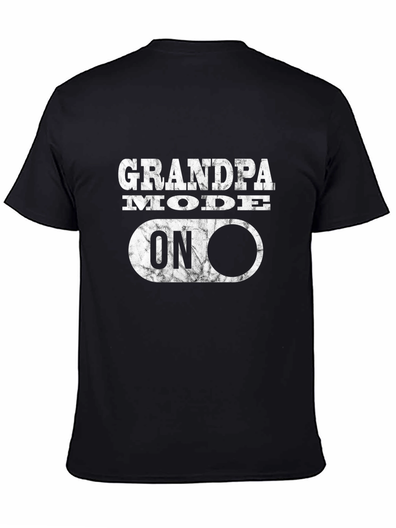 Grandpa Mode On Graphic Tee - Black