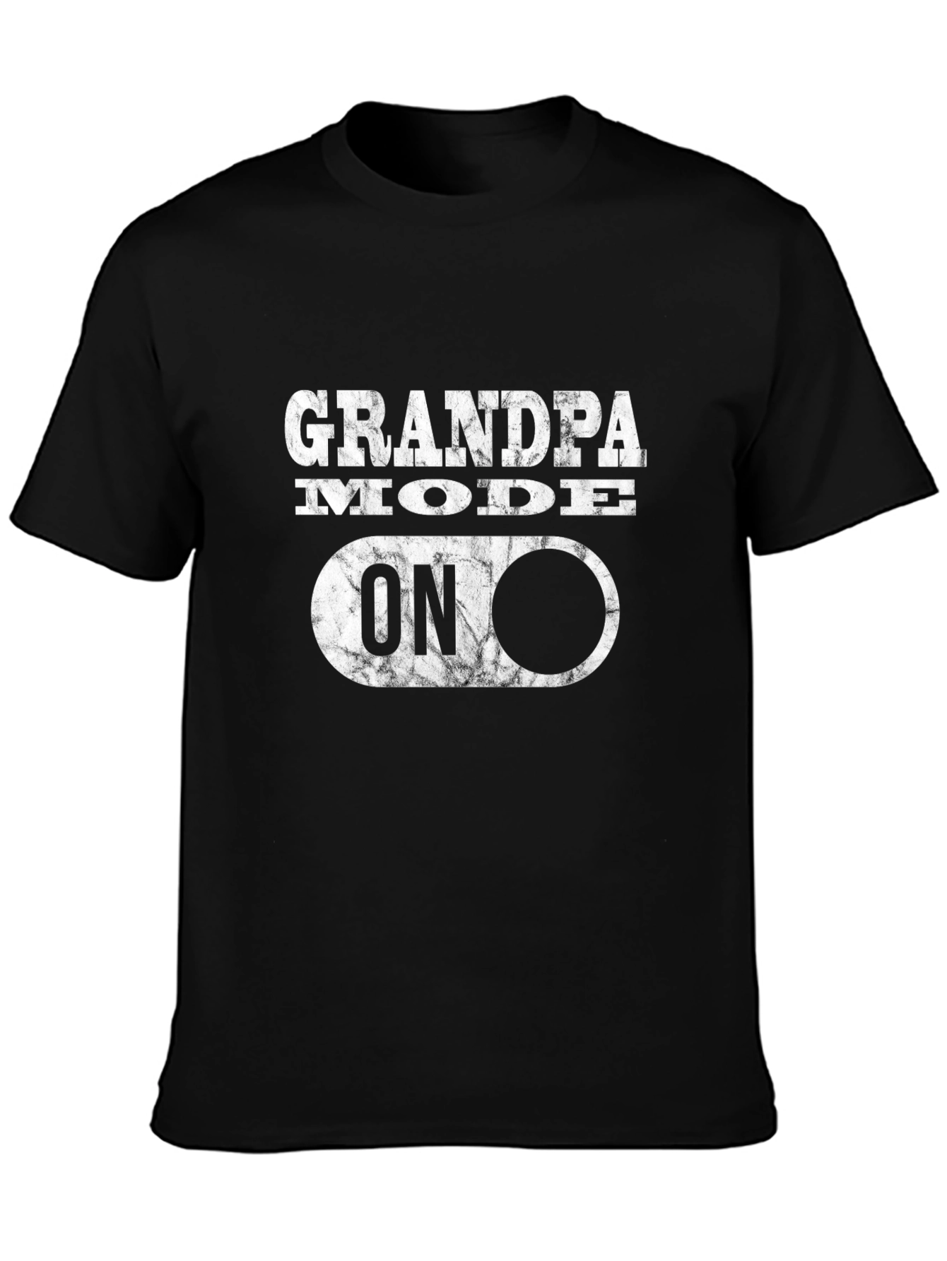 Grandpa Mode On Graphic Tee - Black