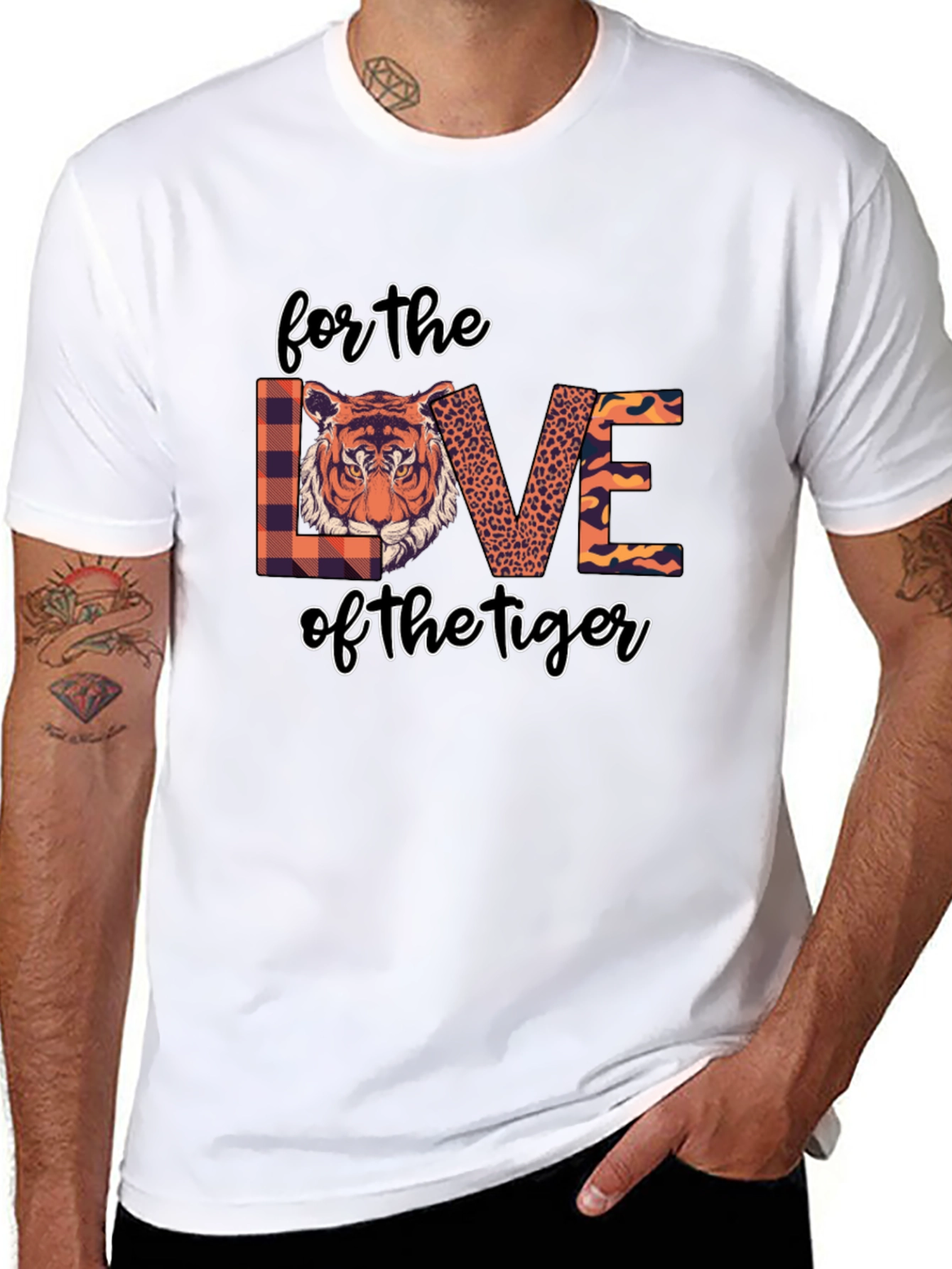 Tiger Love Graphic Tee - Black T-Shirt