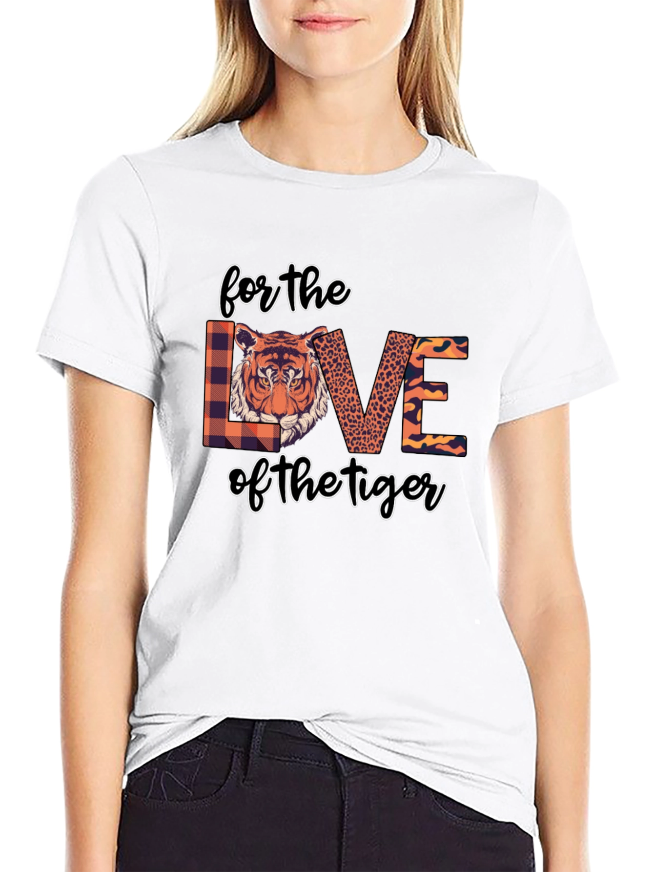 Tiger Love Graphic Tee - Black T-Shirt