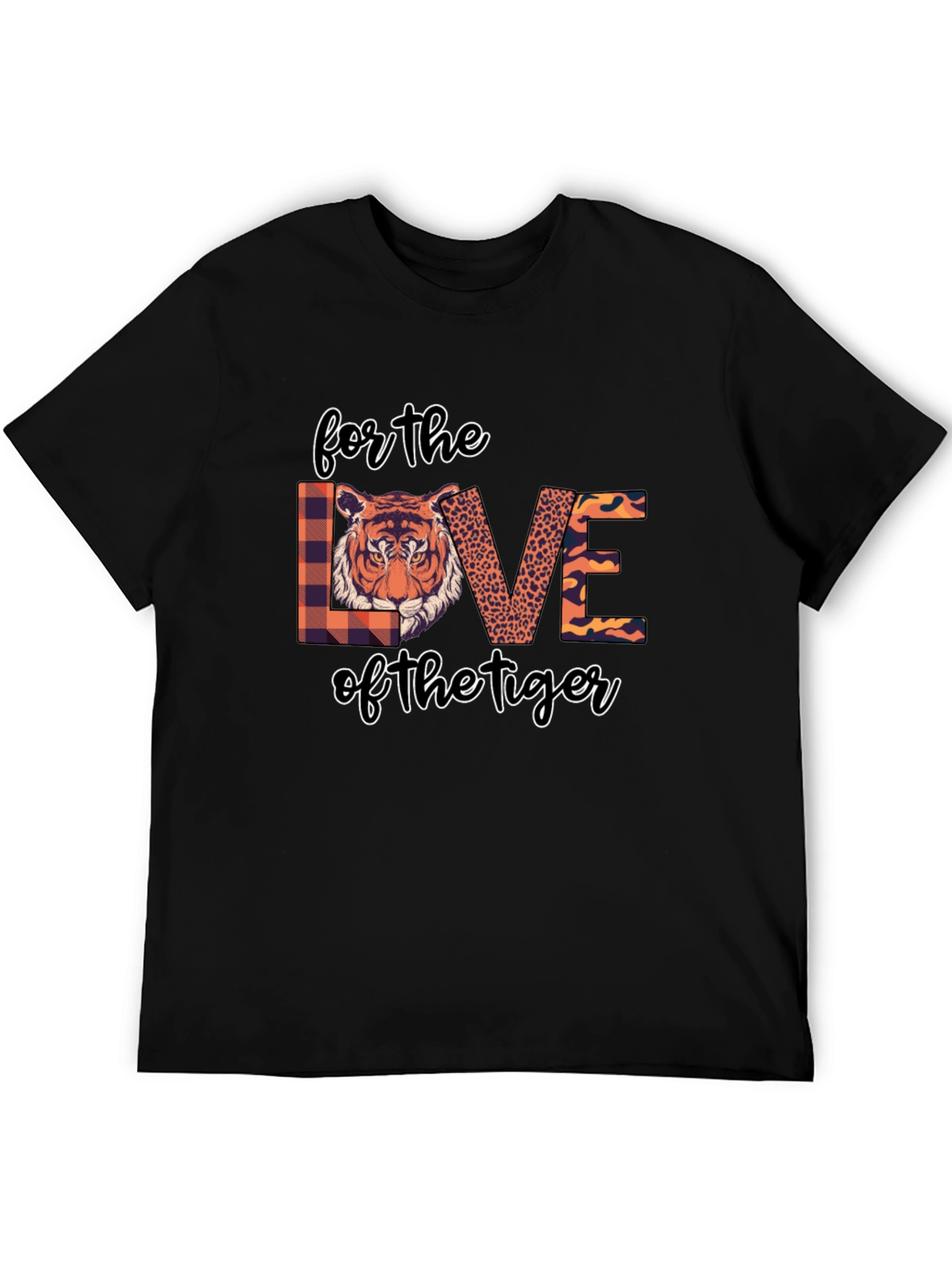 Tiger Love Graphic Tee - Black T-Shirt