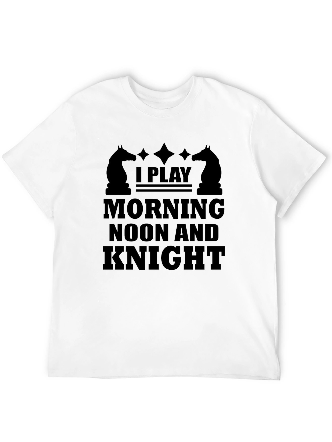 Chess Lovers Black T-Shirt: Play All Day!