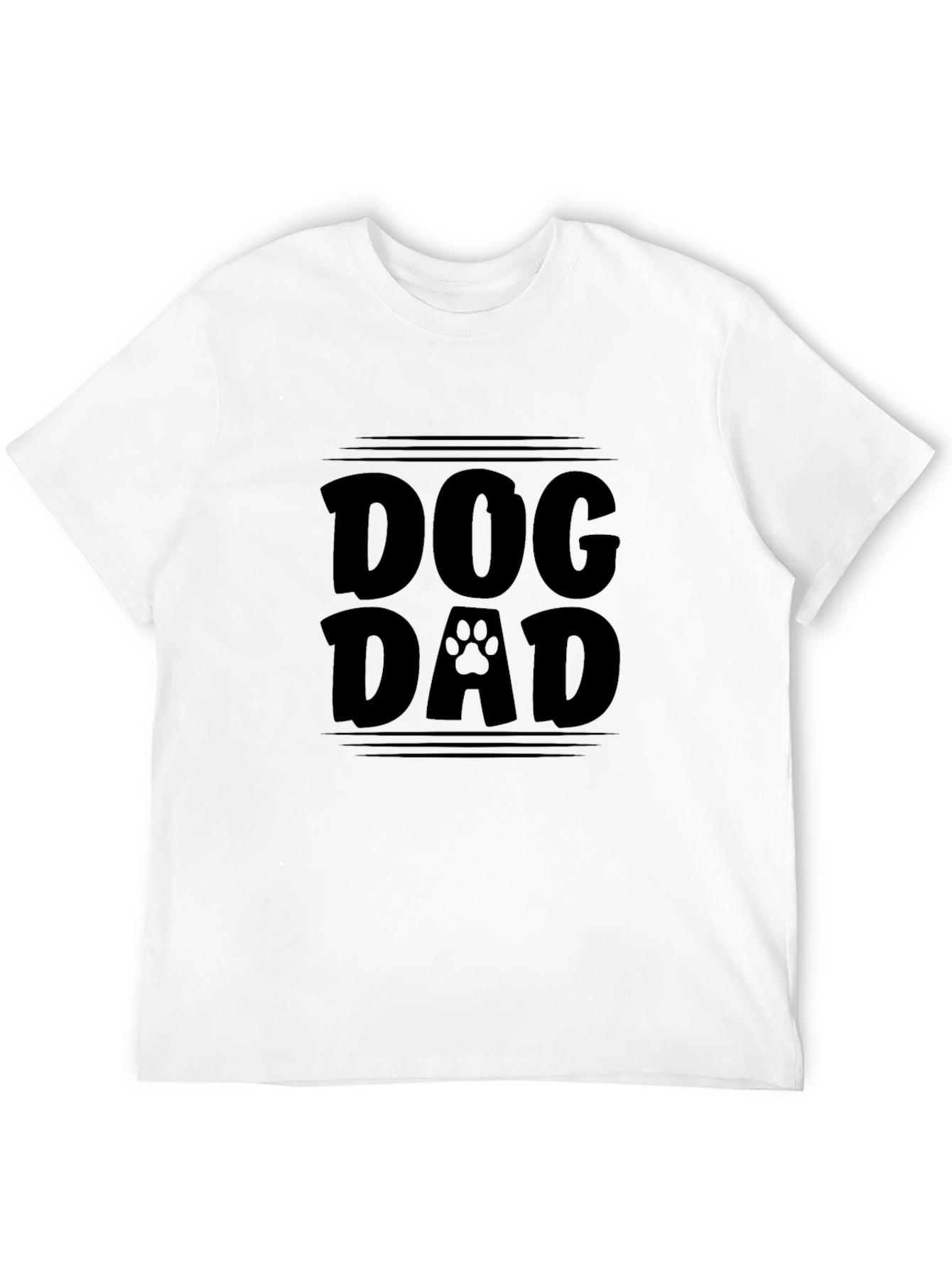 Dog Dad T-Shirt - Black Graphic Tee
