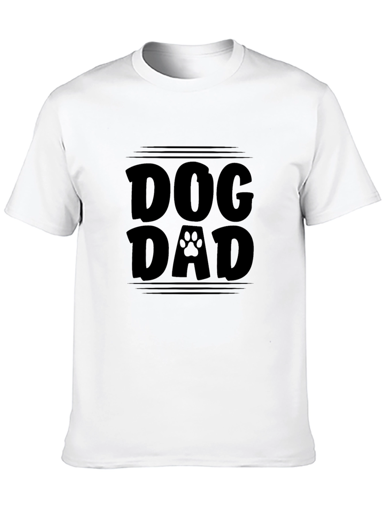 Dog Dad T-Shirt - Black Graphic Tee