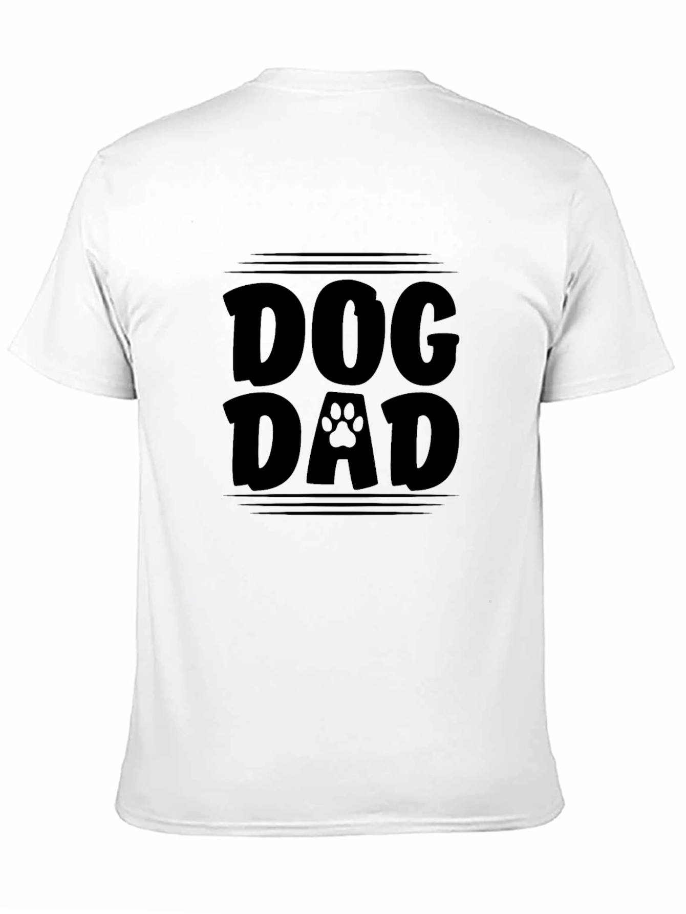 Dog Dad T-Shirt - Black Graphic Tee