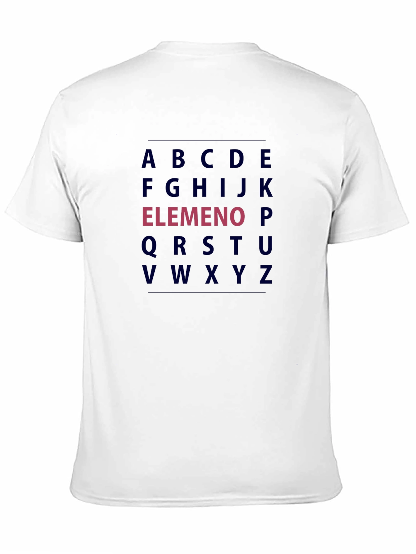 Alphabet Black T-Shirt - Funny LMNOP Tee