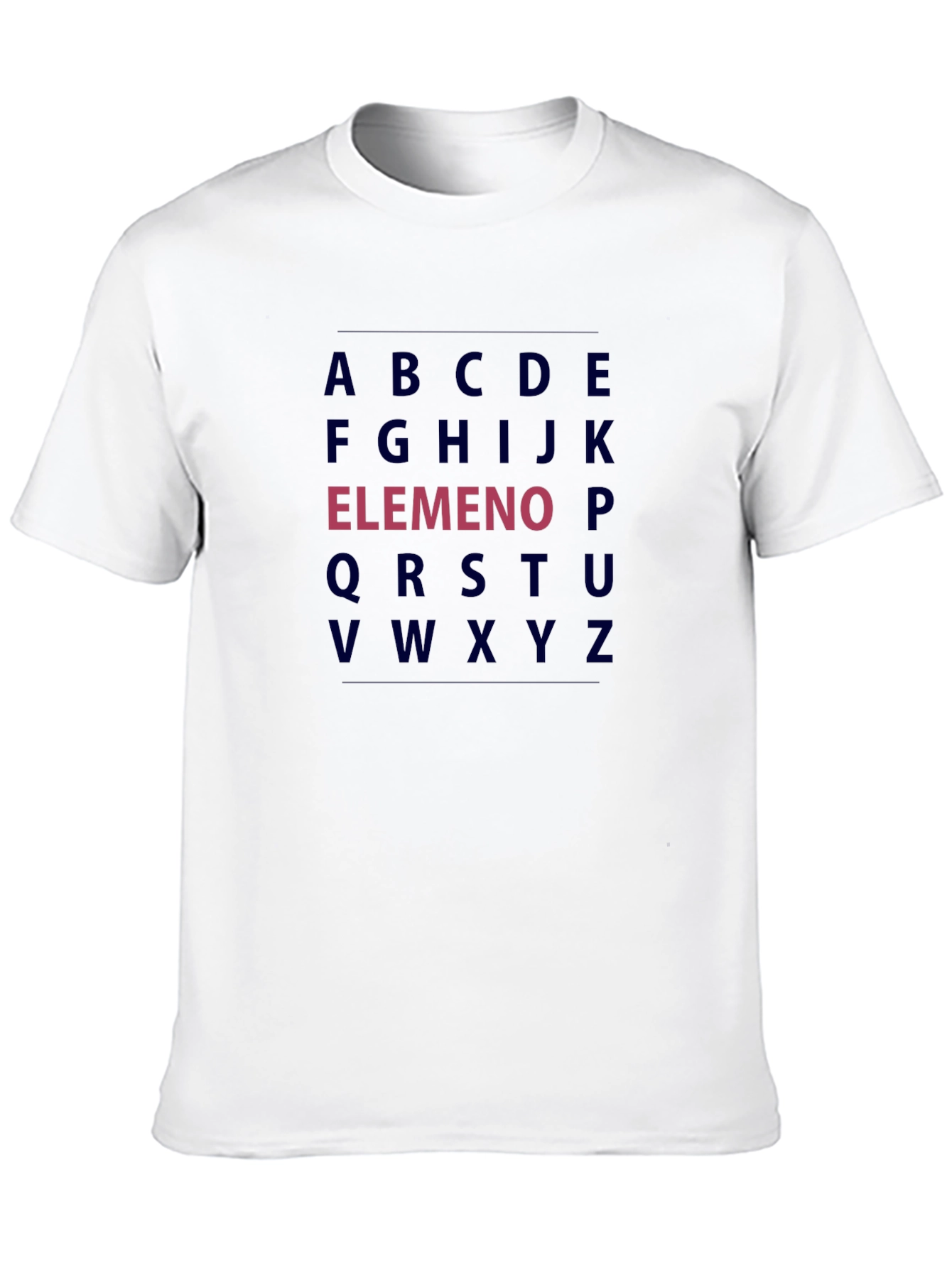 Alphabet Black T-Shirt - Funny LMNOP Tee