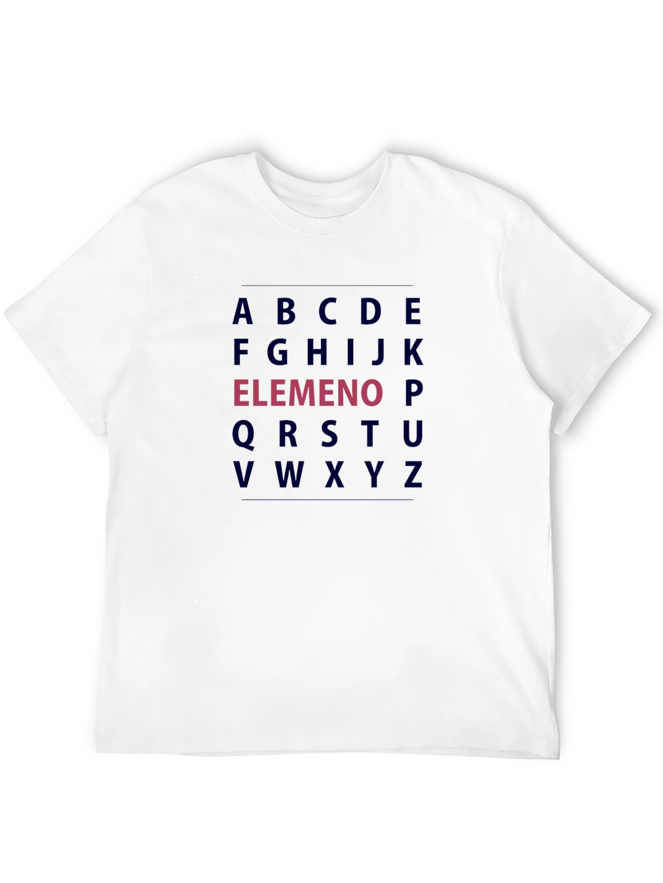 Alphabet Black T-Shirt - Funny LMNOP Tee