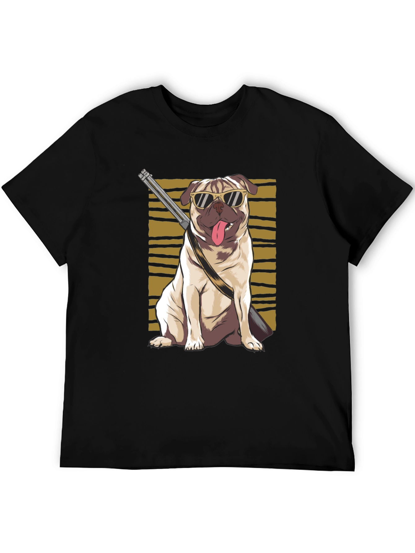 Cool Pug Gun T-Shirt
