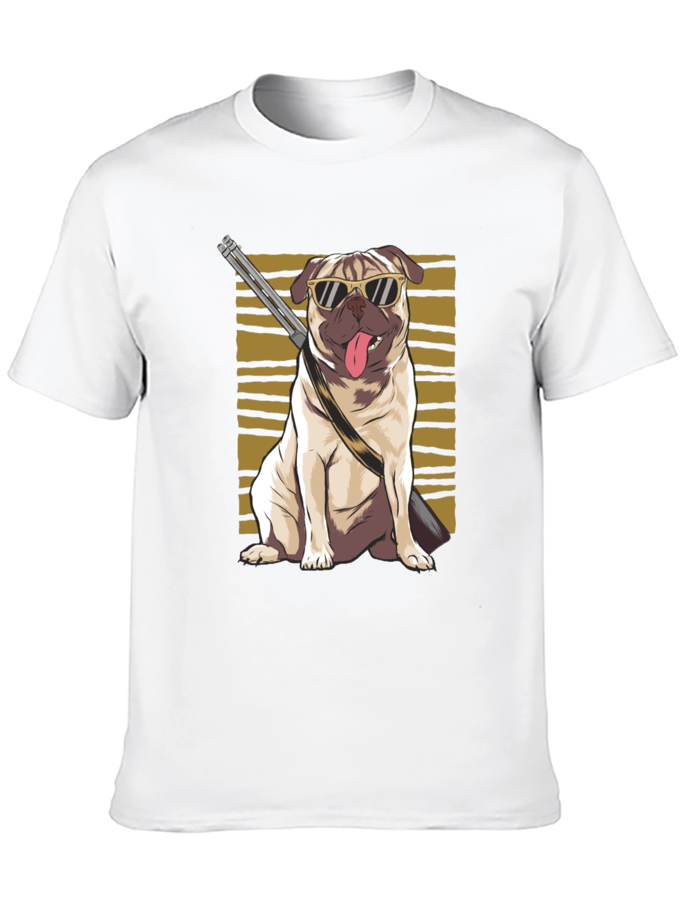Cool Pug Gun T-Shirt
