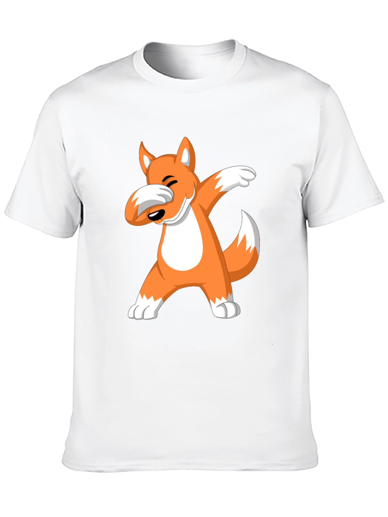 Dabbing Fox Graphic Tee - Cool Cartoon T-Shirt
