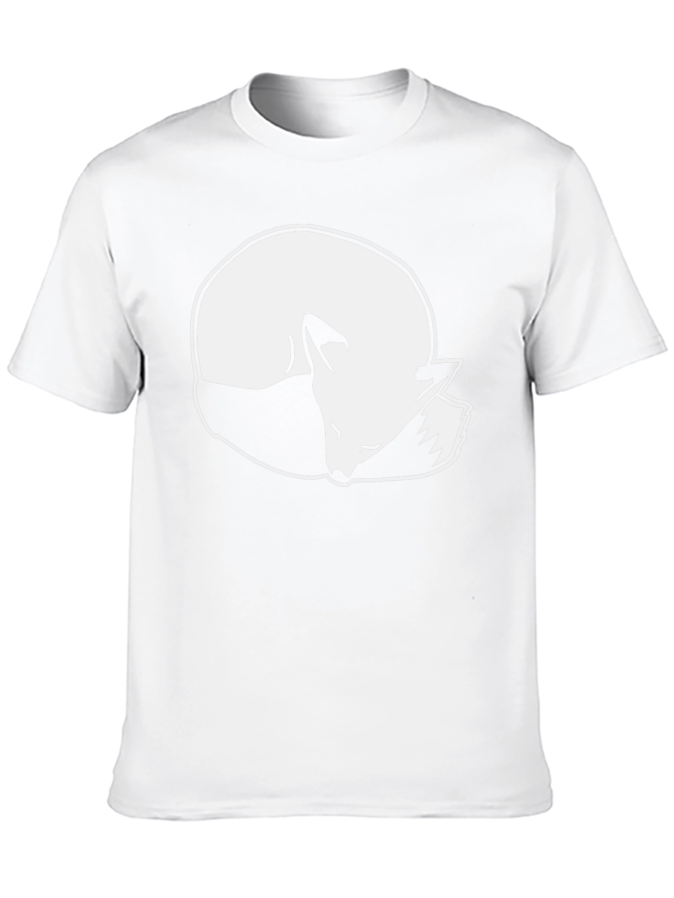 Sleeping Fox Graphic T-Shirt - Black