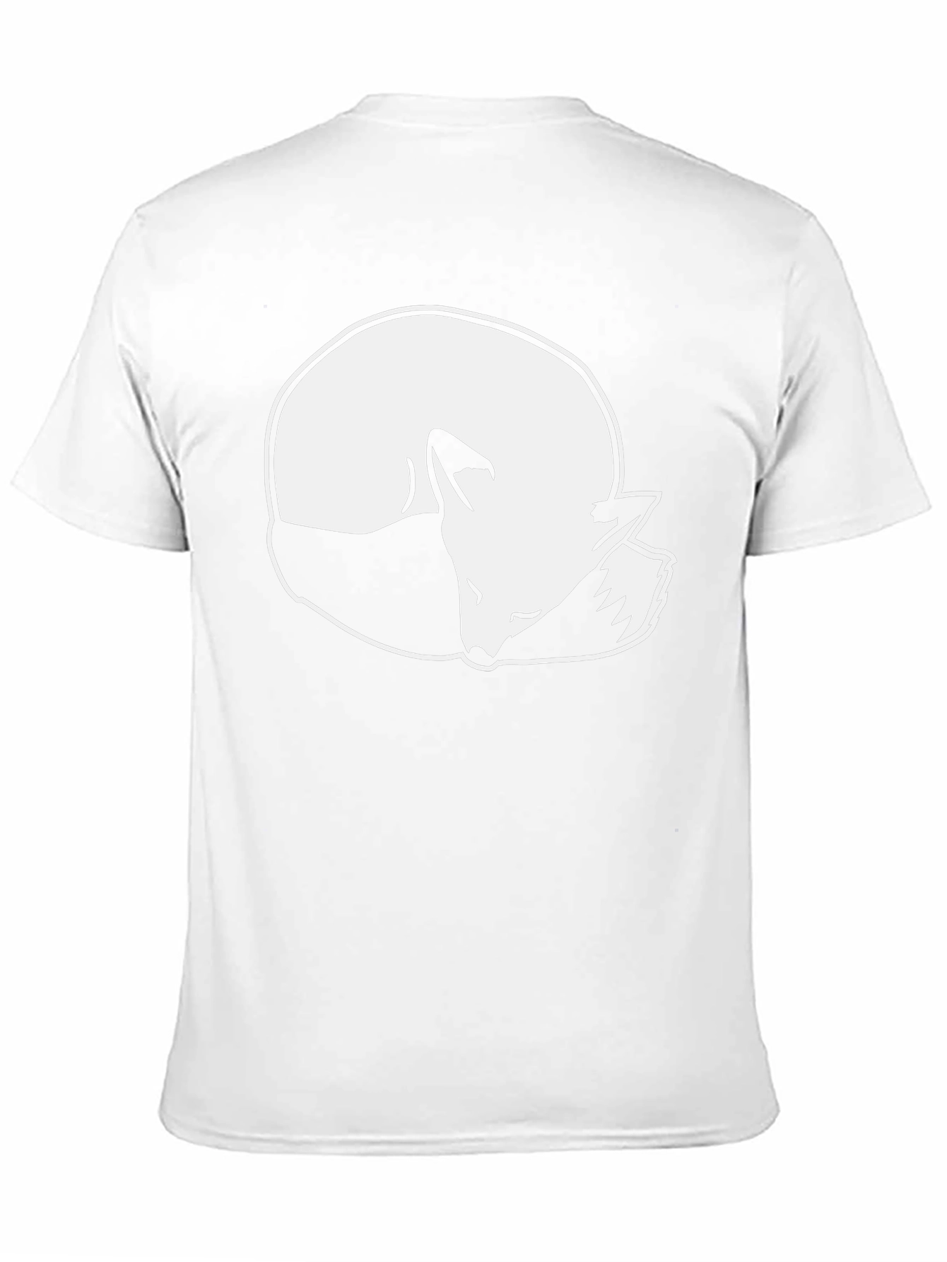 Sleeping Fox Graphic T-Shirt - Black