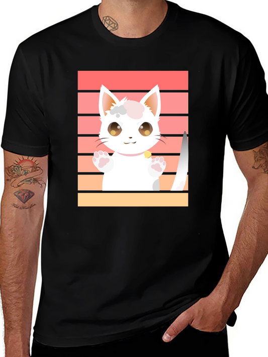 Cute Cat T-Shirt - Kawaii Kitten Graphic Tee