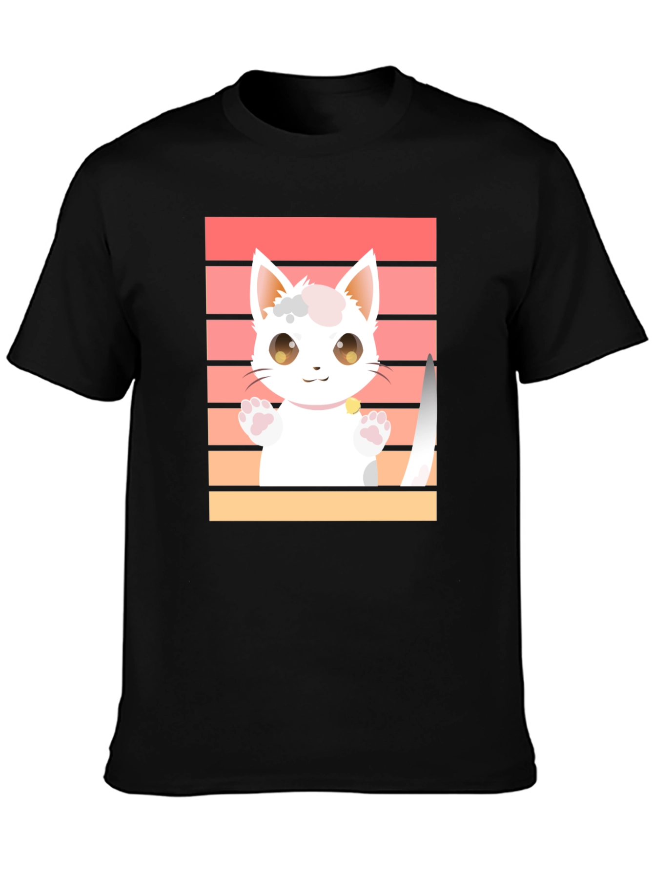 Cute Cat T-Shirt - Kawaii Kitten Graphic Tee