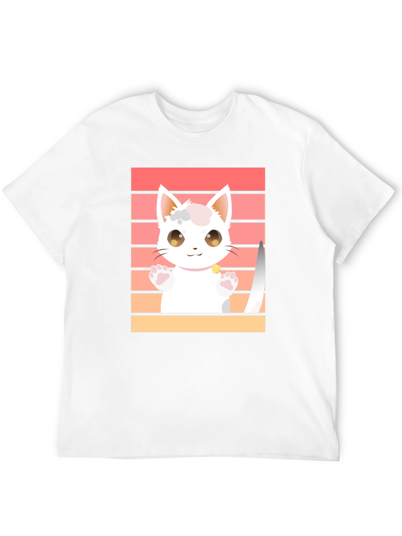 Cute Cat T-Shirt - Kawaii Kitten Graphic Tee