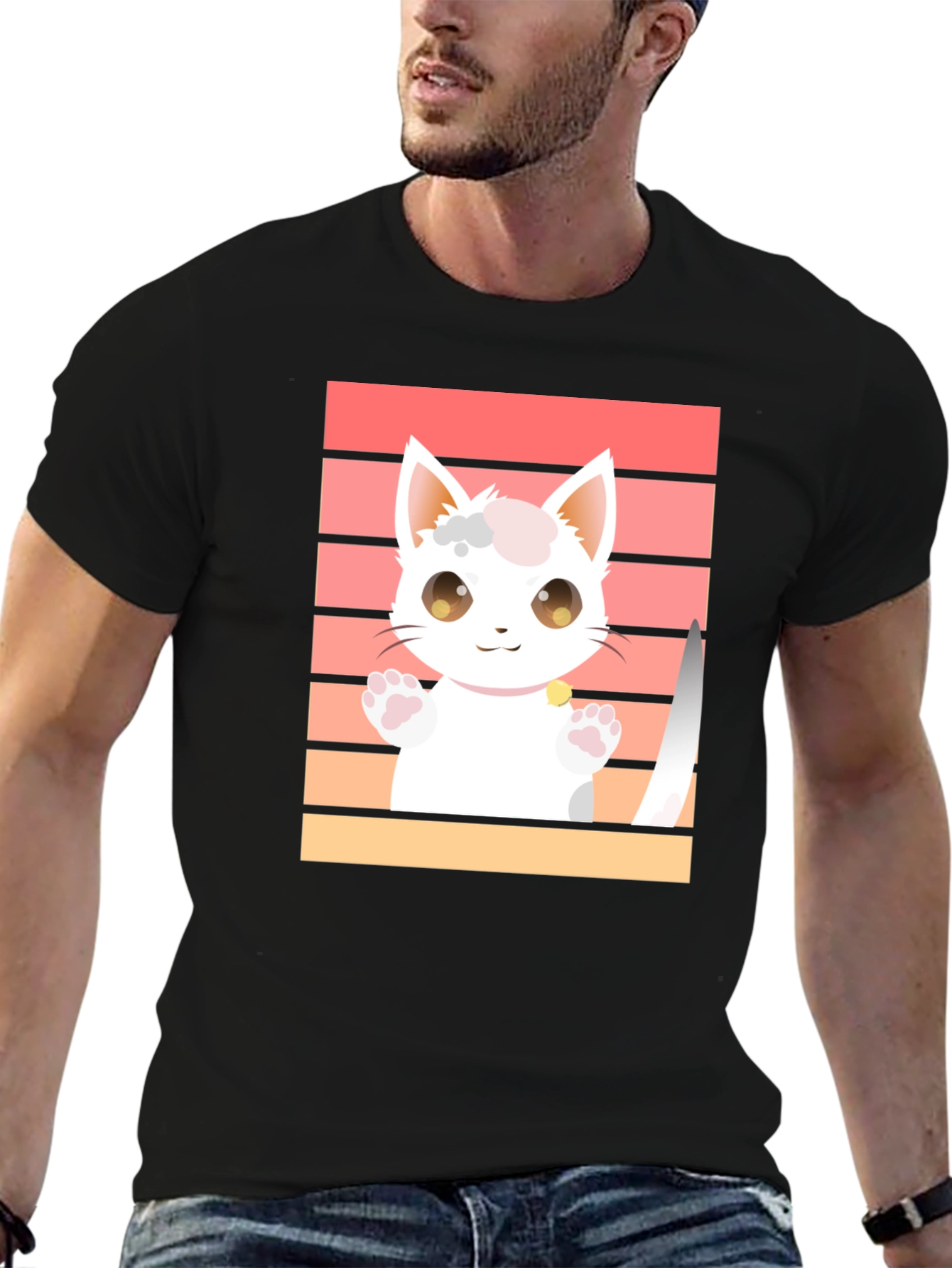 Cute Cat T-Shirt - Kawaii Kitten Graphic Tee