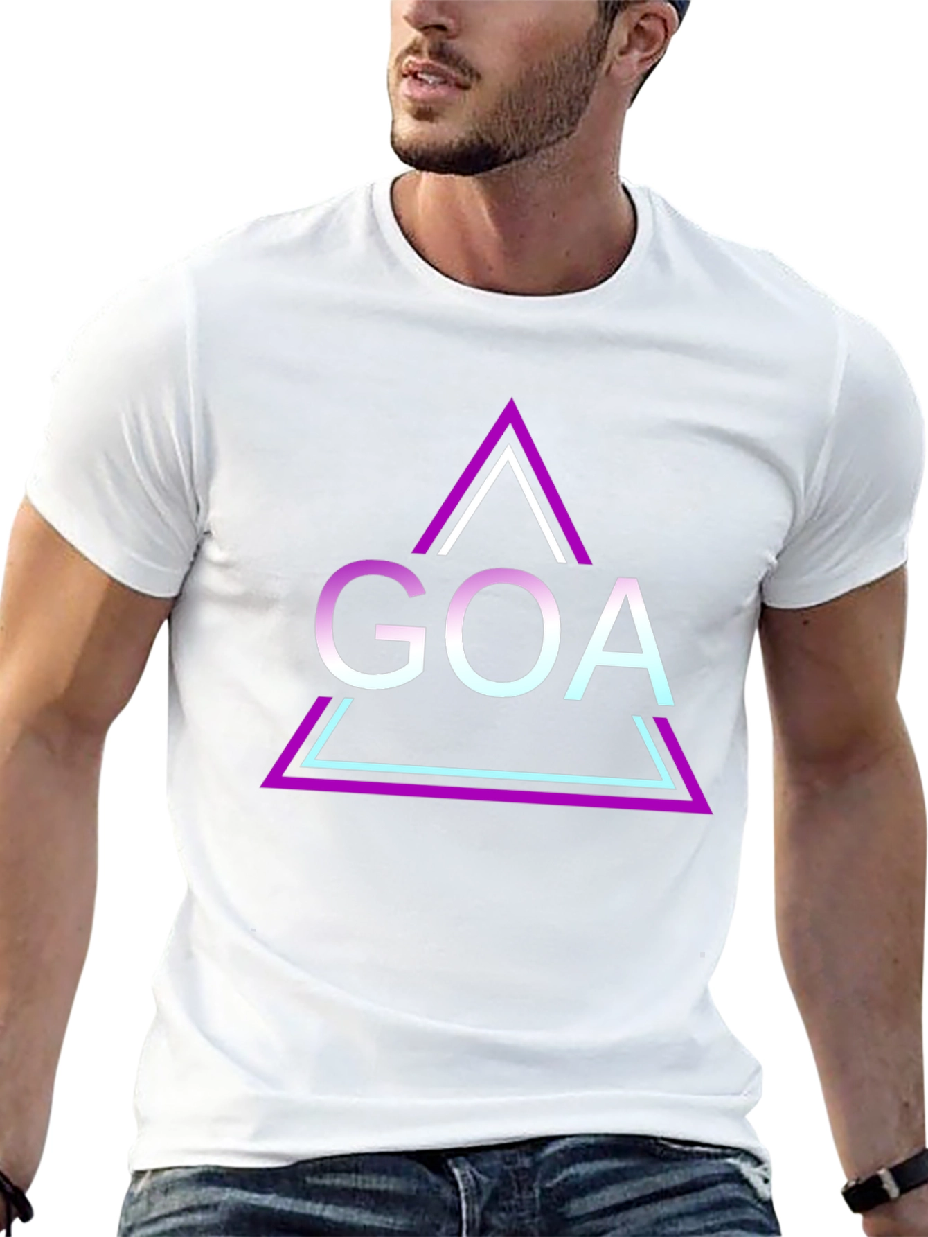 GOA Triangle Graphic Tee - Cool and Trendy