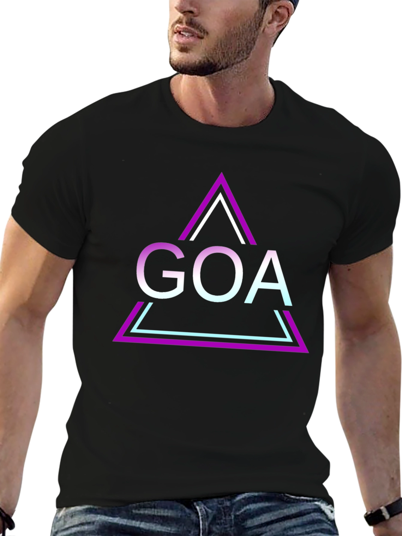 GOA Triangle Graphic Tee - Cool and Trendy